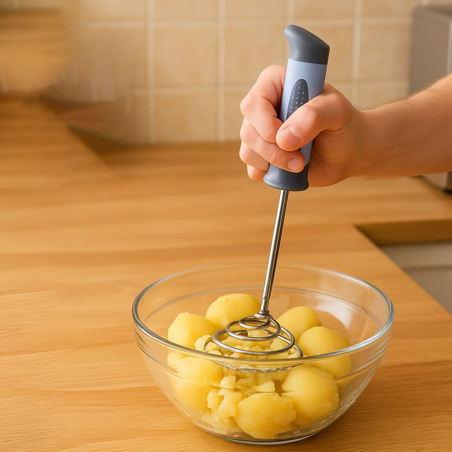 Supermom Spring O’Masher Heavy Duty Stainless Steel Vegetable & Potato Masher - Image 6