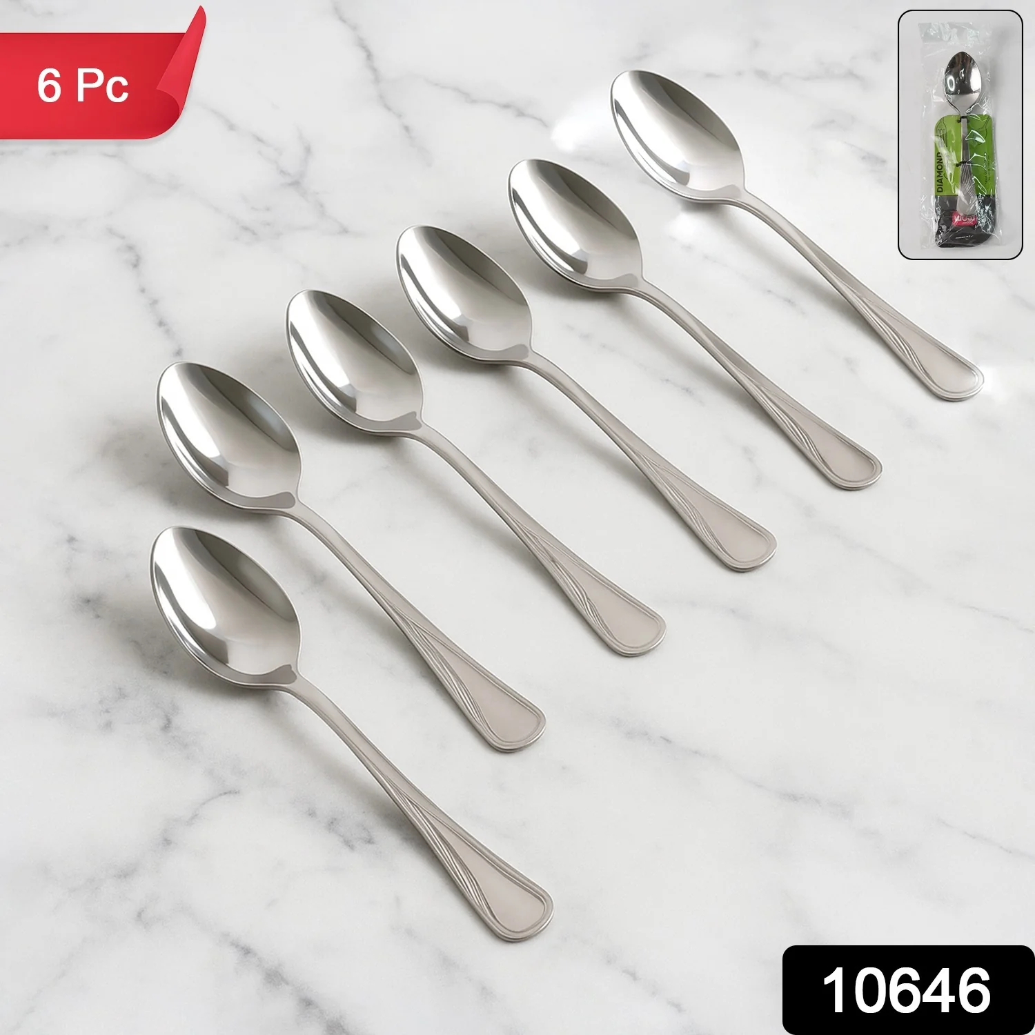 Supermom Stainless Steel Dining Spoons (6 Pc / Set) - Image 2