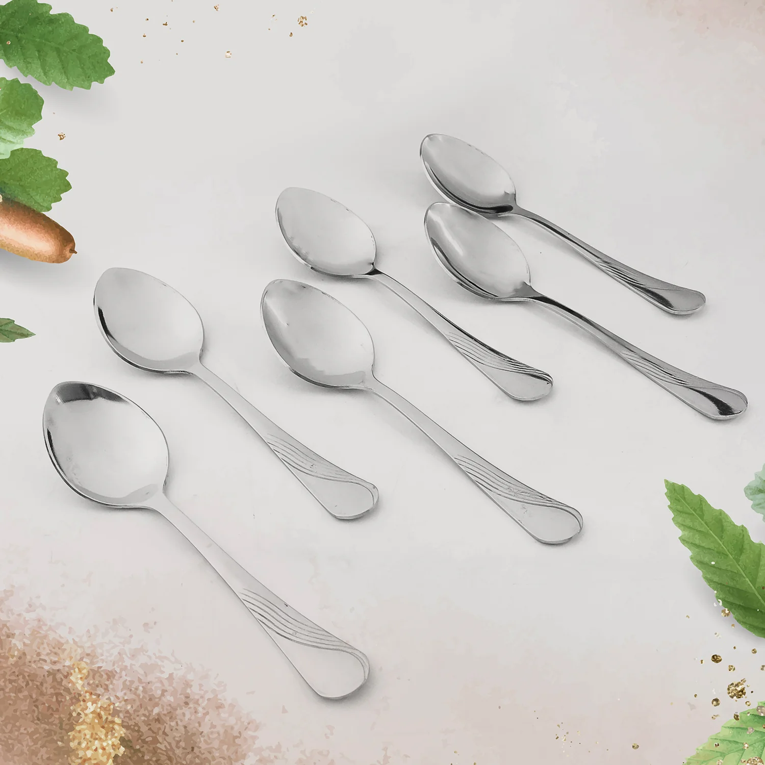 Supermom Stainless Steel Dining Spoons (6 Pc / Set) - Image 6