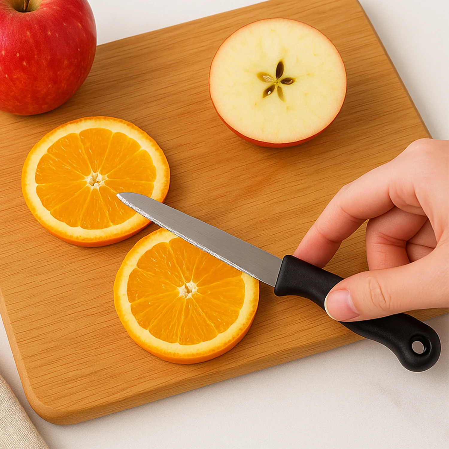 Supermom Stainless Steel Kitchen Laser Knife, Chhari  (10 Pc / Set) - Image 4