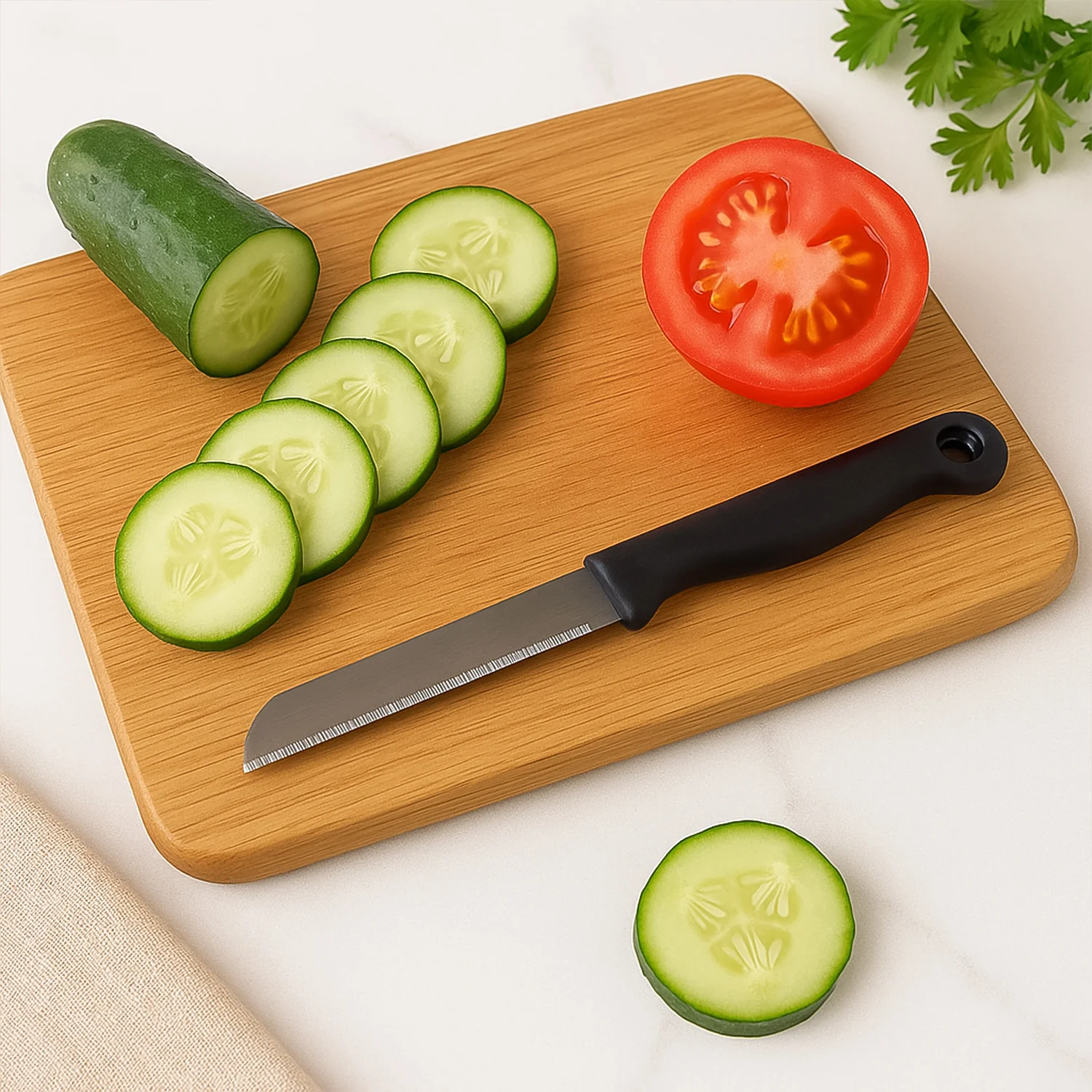 Supermom Stainless Steel Kitchen Laser Knife, Chhari  (10 Pc / Set) - Image 6