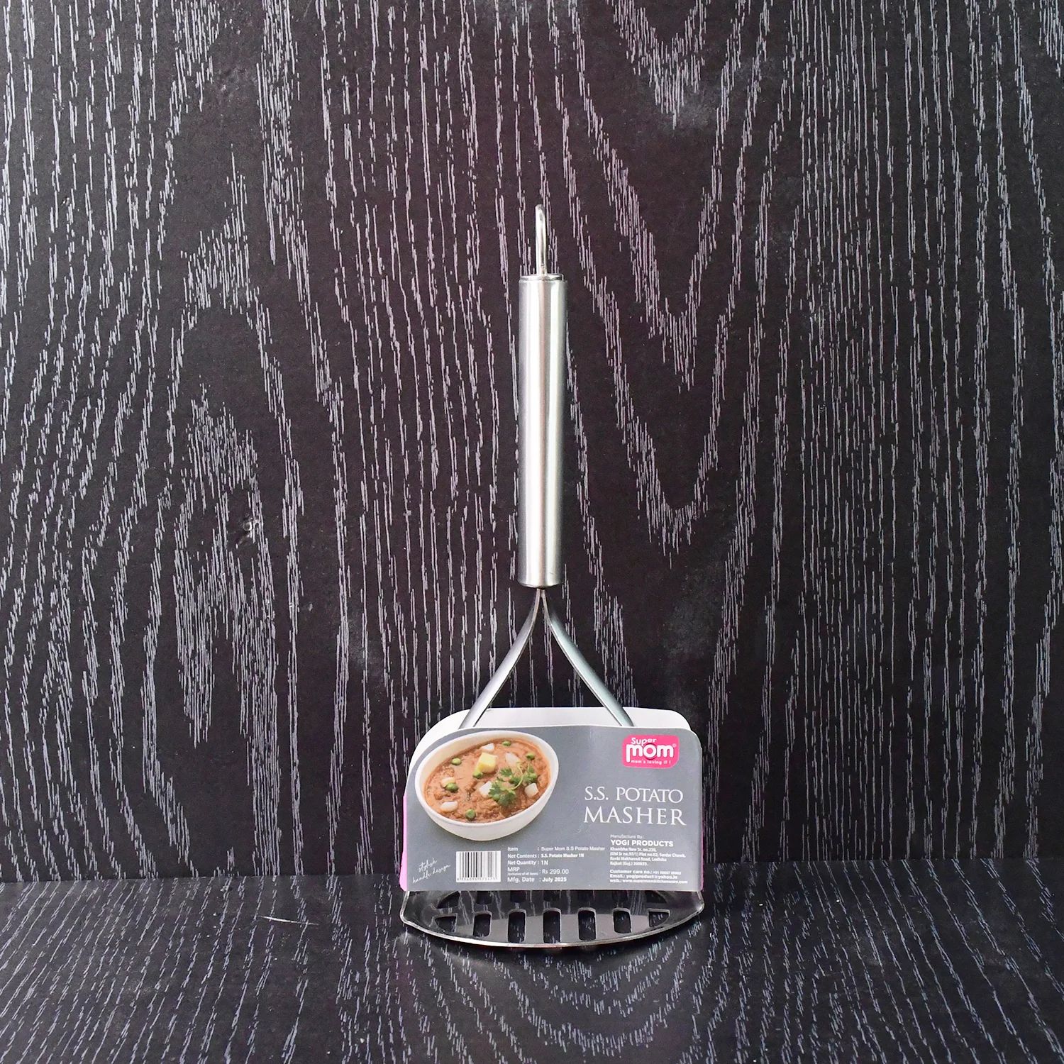 Supermom Stainless Steel Potato Masher with Stylish Handle (1 Pc) - Image 7