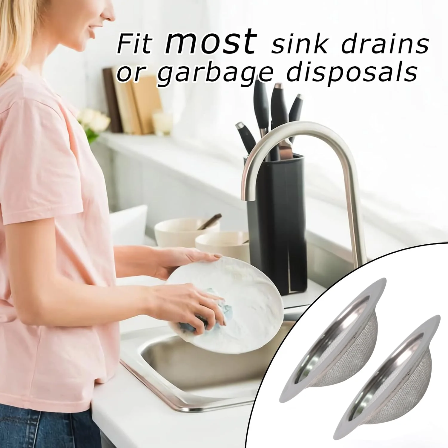 Supermom Stainless Steel Sink Strainer (1 Pc) - Image 4