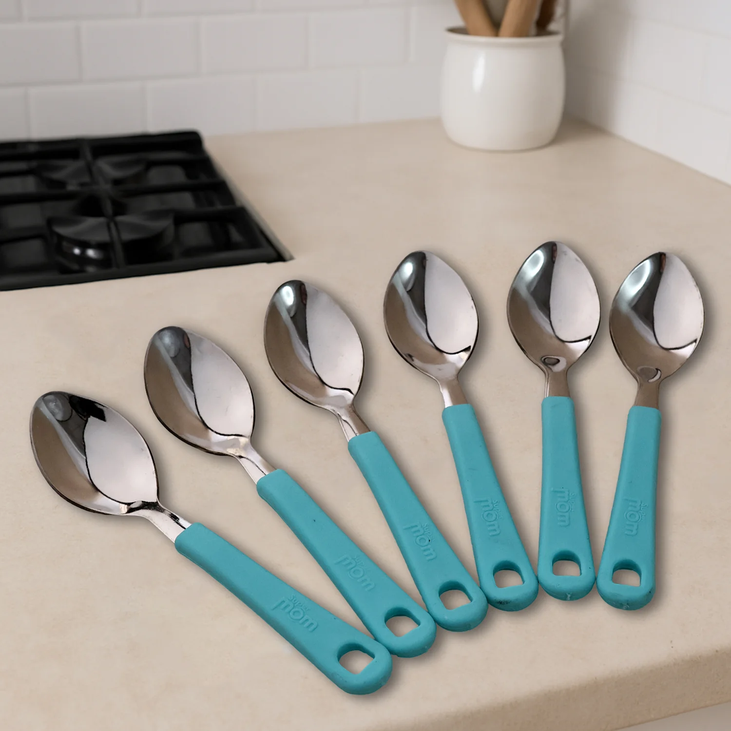 Supermom Stainless Steel Tea Spoon (6 Pc Set) - Image 4