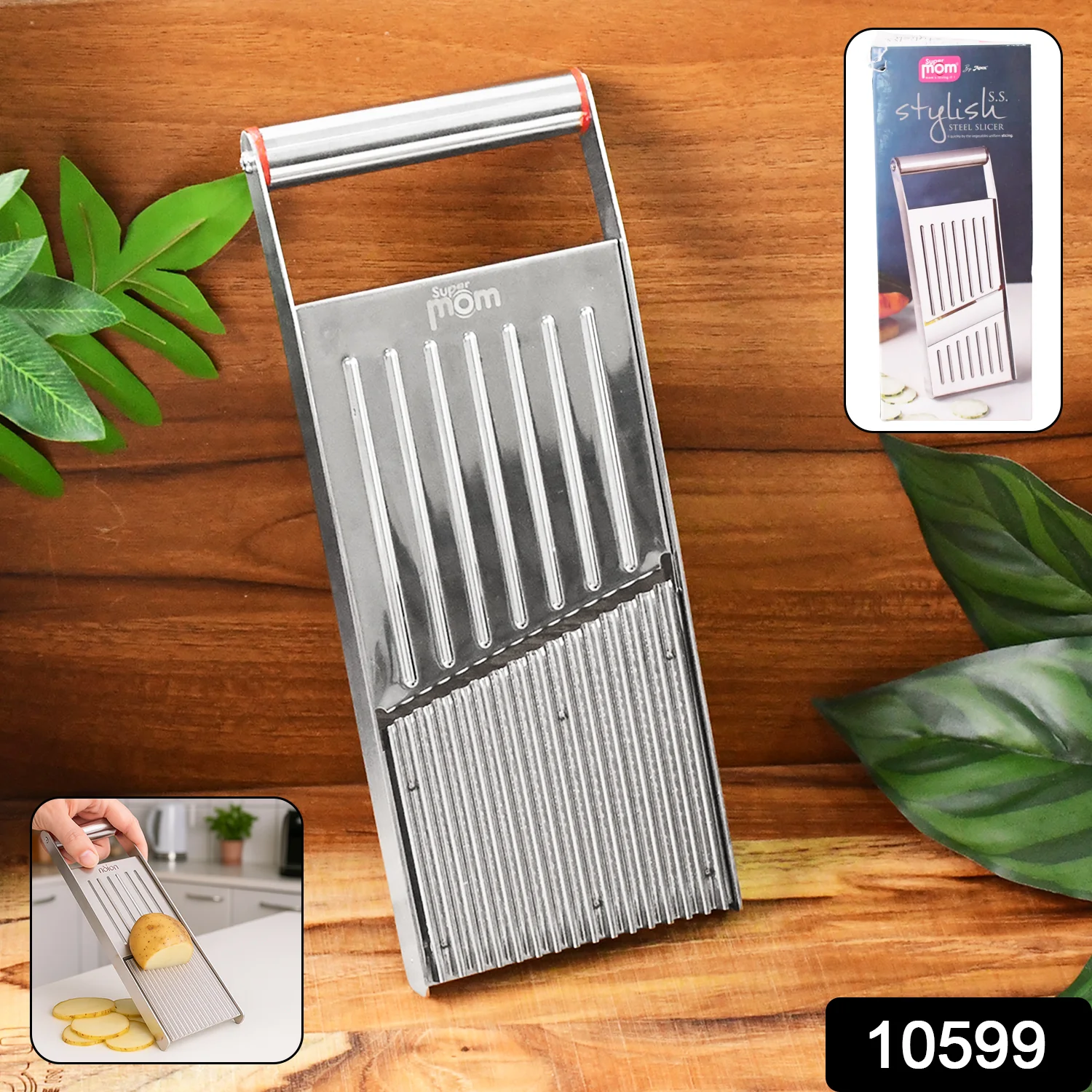 Supermom Stylish Stainless Steel Vegetable & Fruit Slicer - Image 2