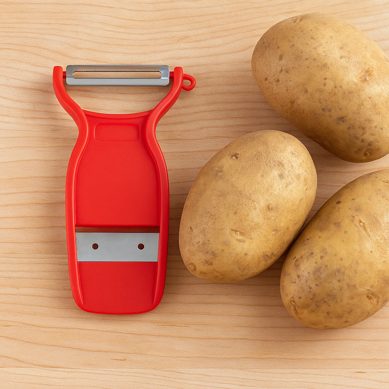 Supermom Swiss 2-in-1 Slicer & Peeler with Ultra Sharp Stainless Steel Blades - Image 3