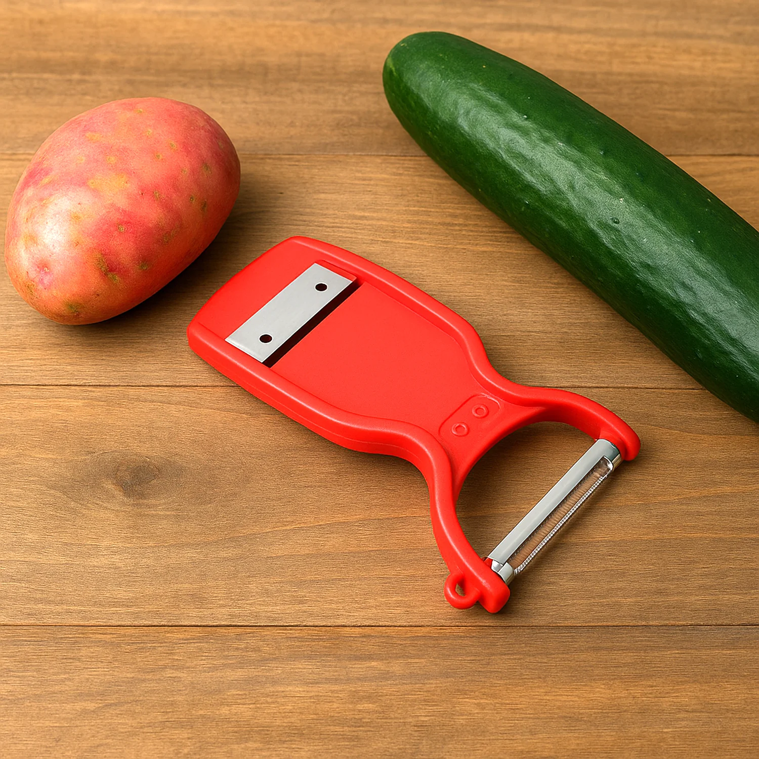 Supermom Swiss 2-in-1 Slicer & Peeler with Ultra Sharp Stainless Steel Blades - Image 4
