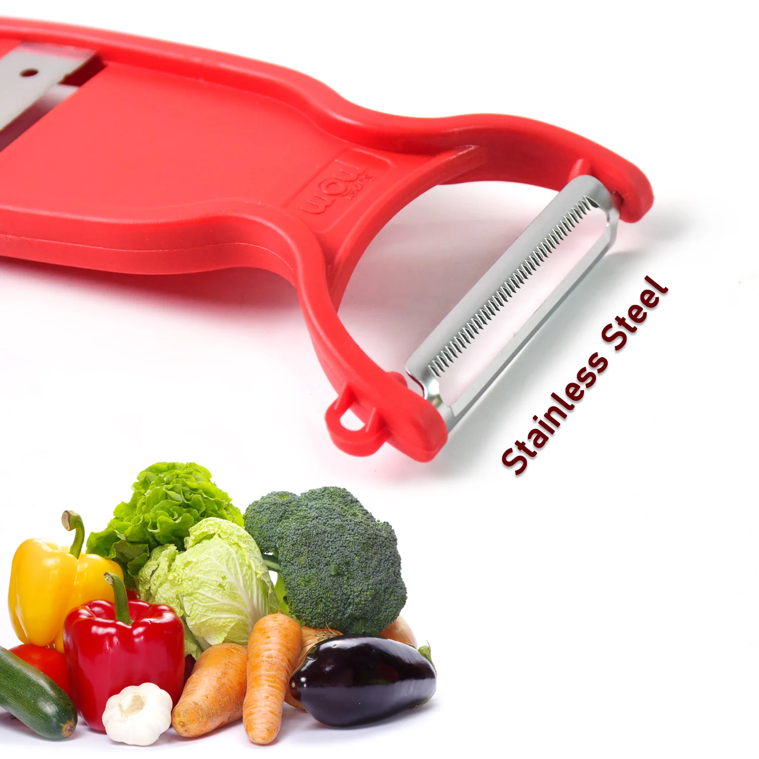 Supermom Swiss 2-in-1 Slicer & Peeler with Ultra Sharp Stainless Steel Blades - Image 7