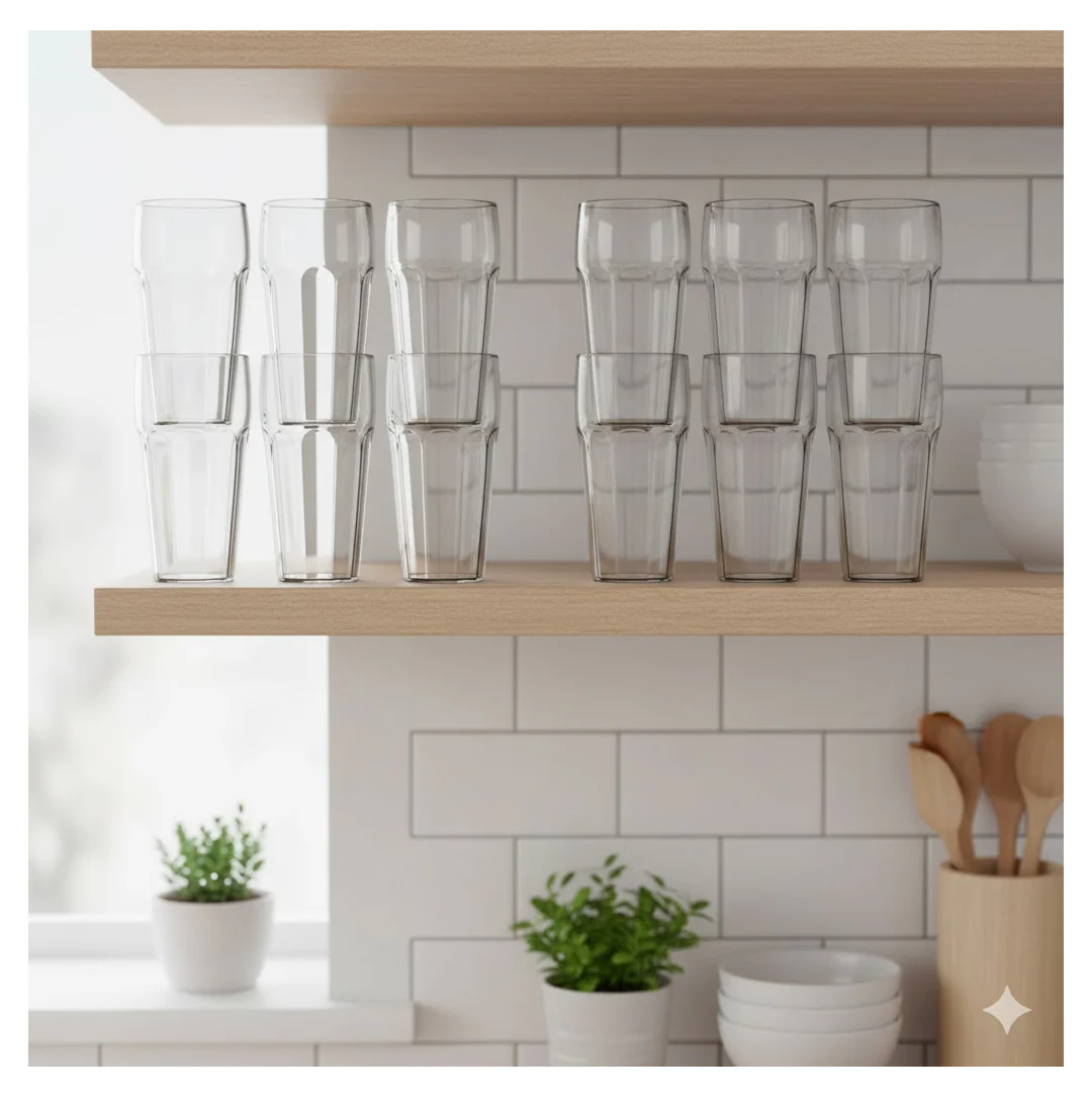 Supermom Transparent Smoothy Glass Set (Approx 300ML / 6 Pc) - Image 6