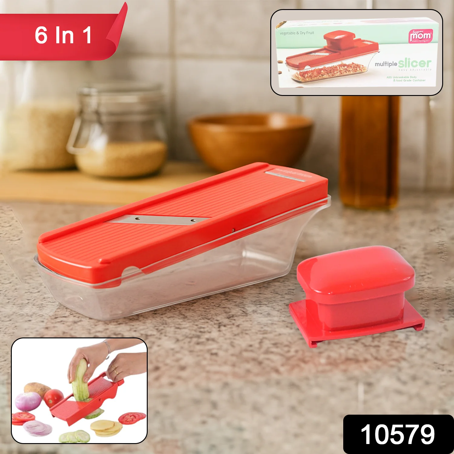 Supermom Vegetable and Dry Fruit Multiple Slicer (1 Pc) - Image 2