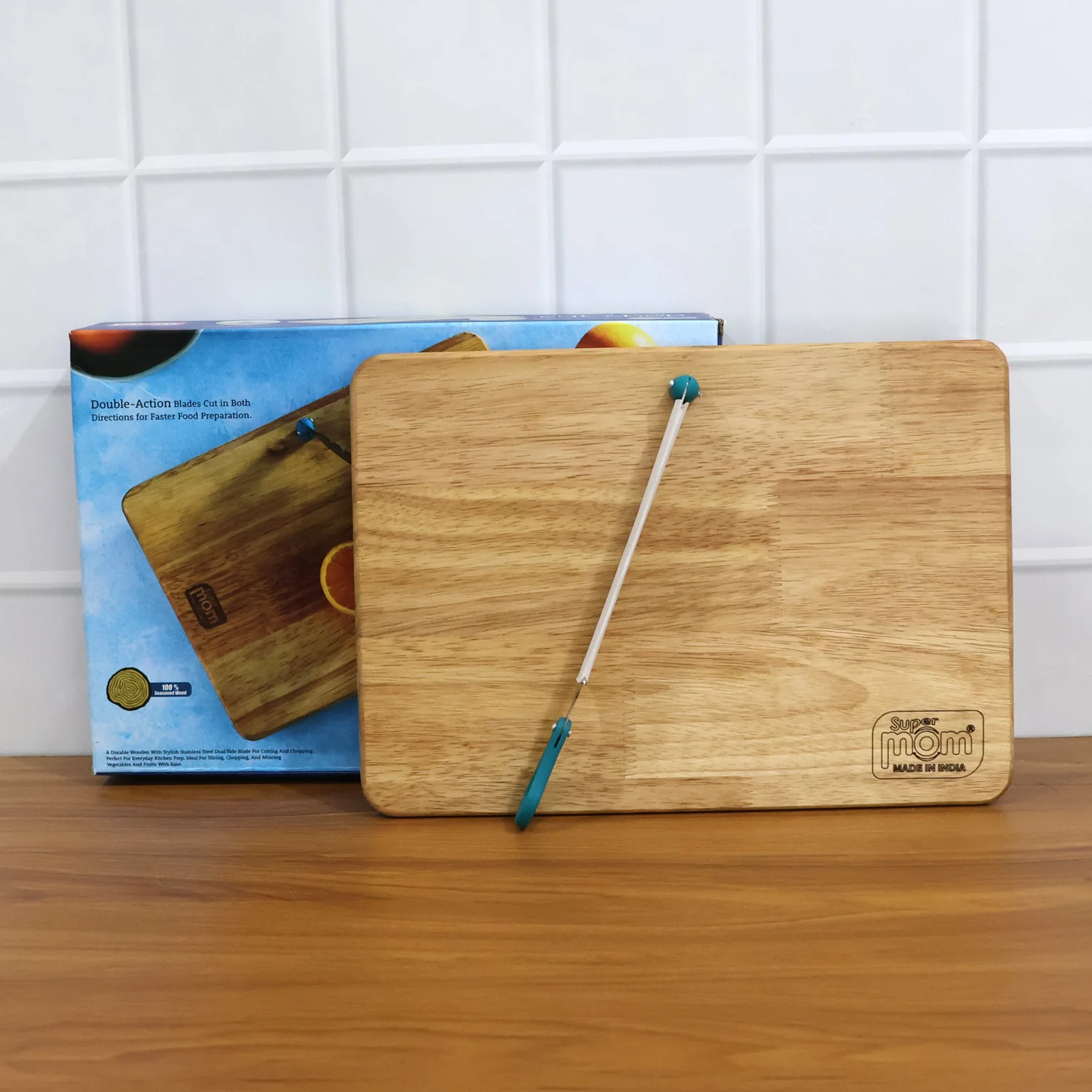 Supermom Wooden Craft Cutting and Chopping Board (1 Pc) - Image 7
