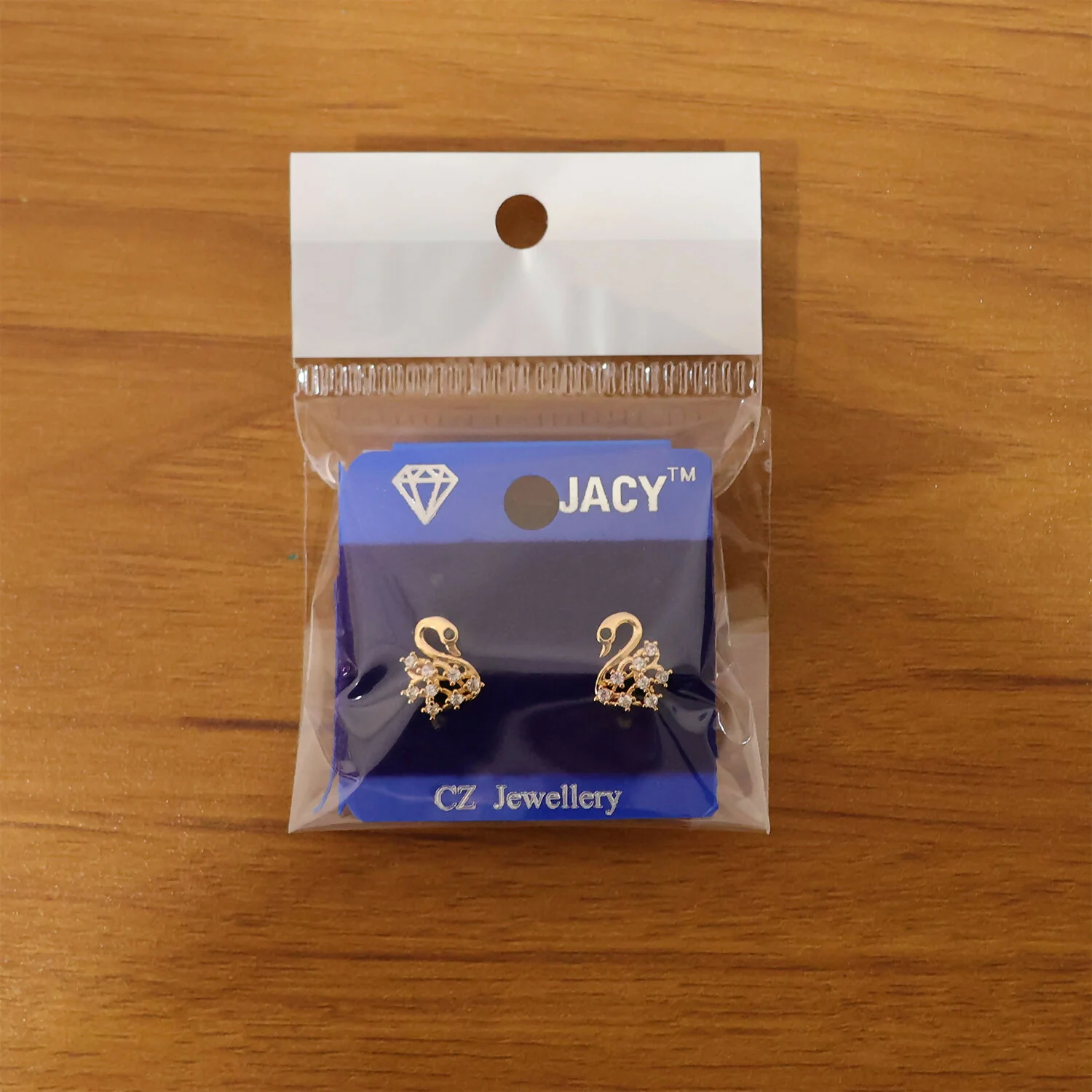Swan Shape CZ Stud Earrings for Women – Elegant Daily Wear Jewellery - Image 6