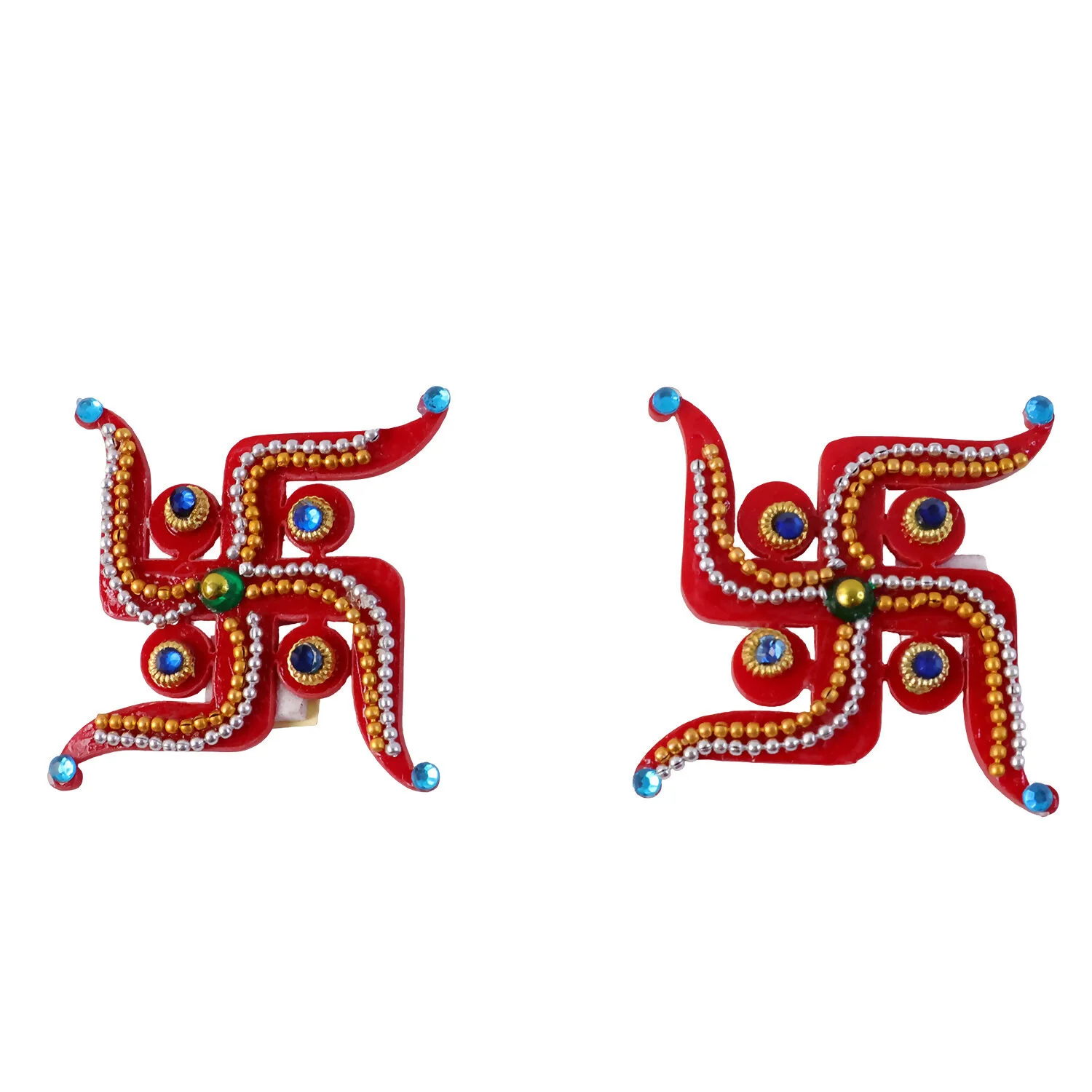 Swastik Door Hanging | Red Acrylic | Pair for Diwali and Puja - Image 5