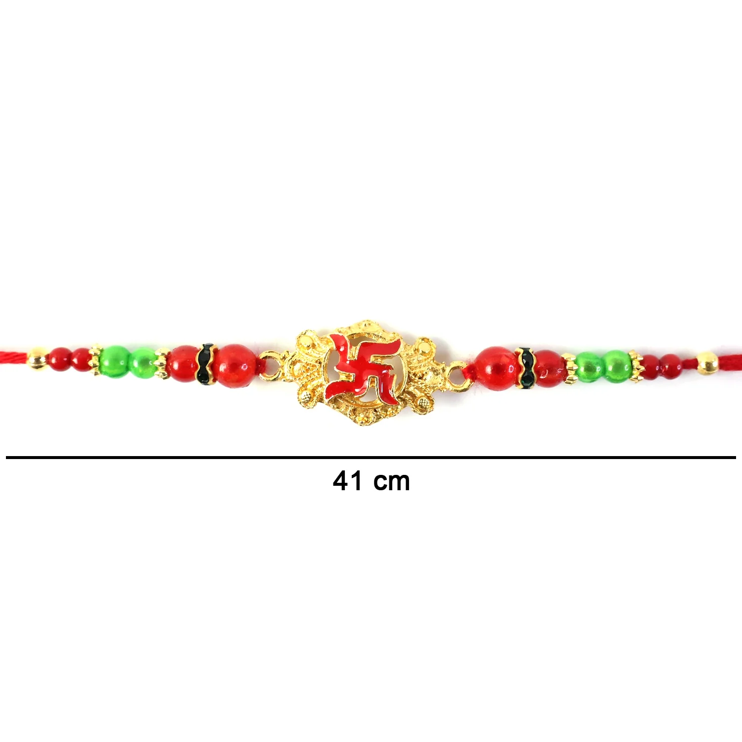 Swastik Symbol Auspicious Designer Rakhi - Image 6