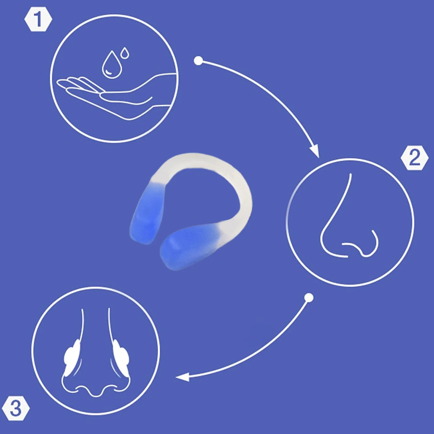 Swimming Nose Clip (1 Pc / Mix Design) - Image 3