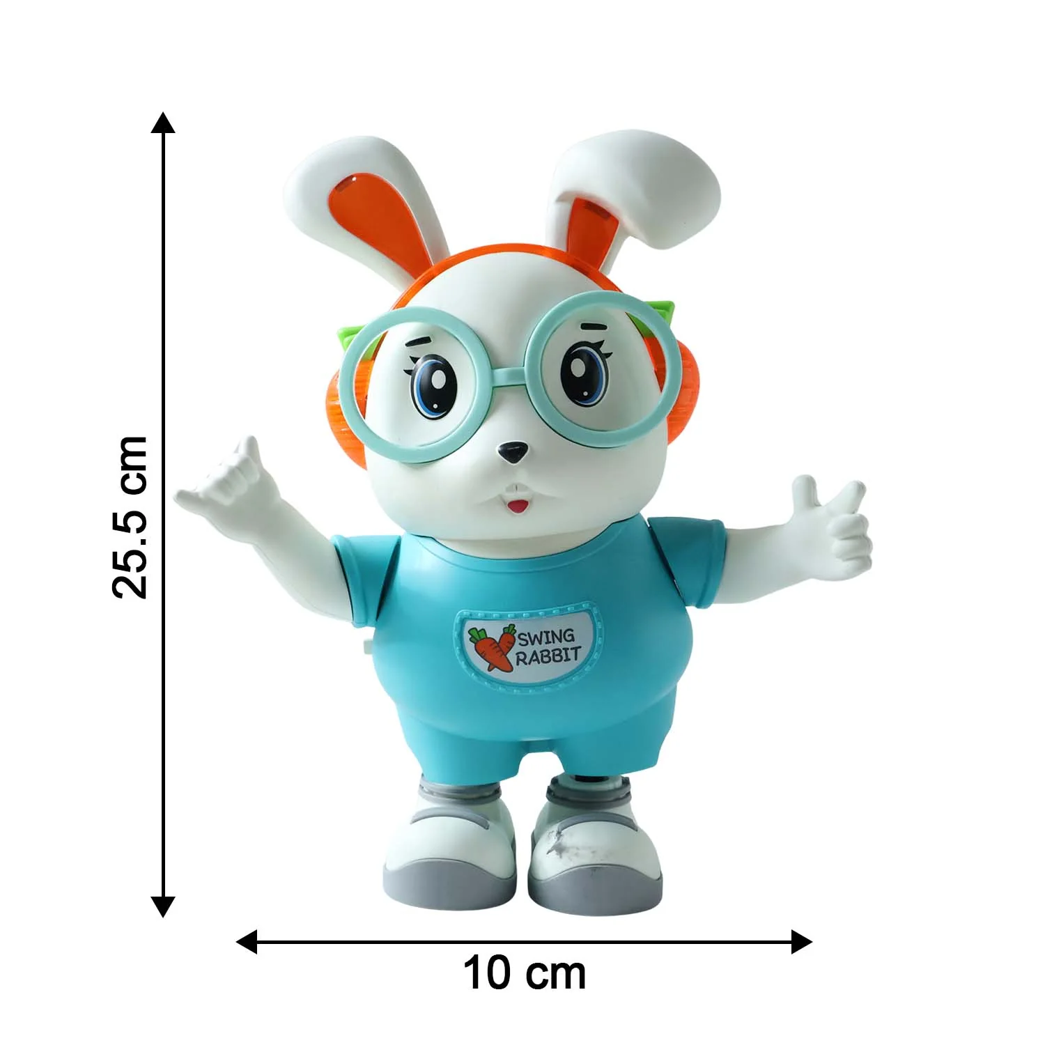 Swing Rabbit Musical Dancing Toy with Light-Up Ears (1 Pc) - Image 6