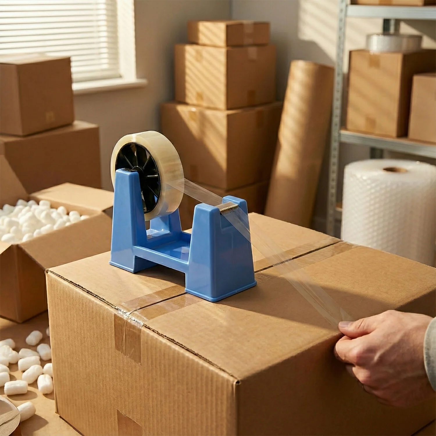 Tape Dispenser with Utility Tray and Cutting Blade for Office, School and Home Use - Image 2