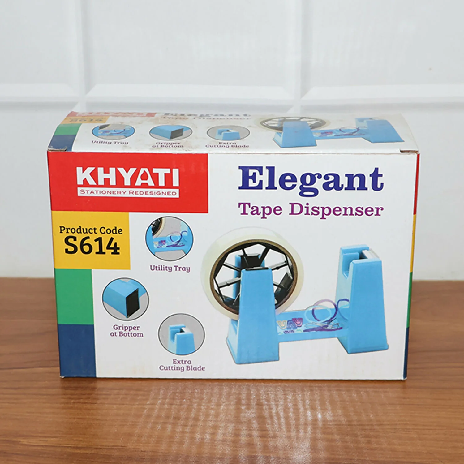 Tape Dispenser with Utility Tray and Cutting Blade for Office, School and Home Use - Image 8