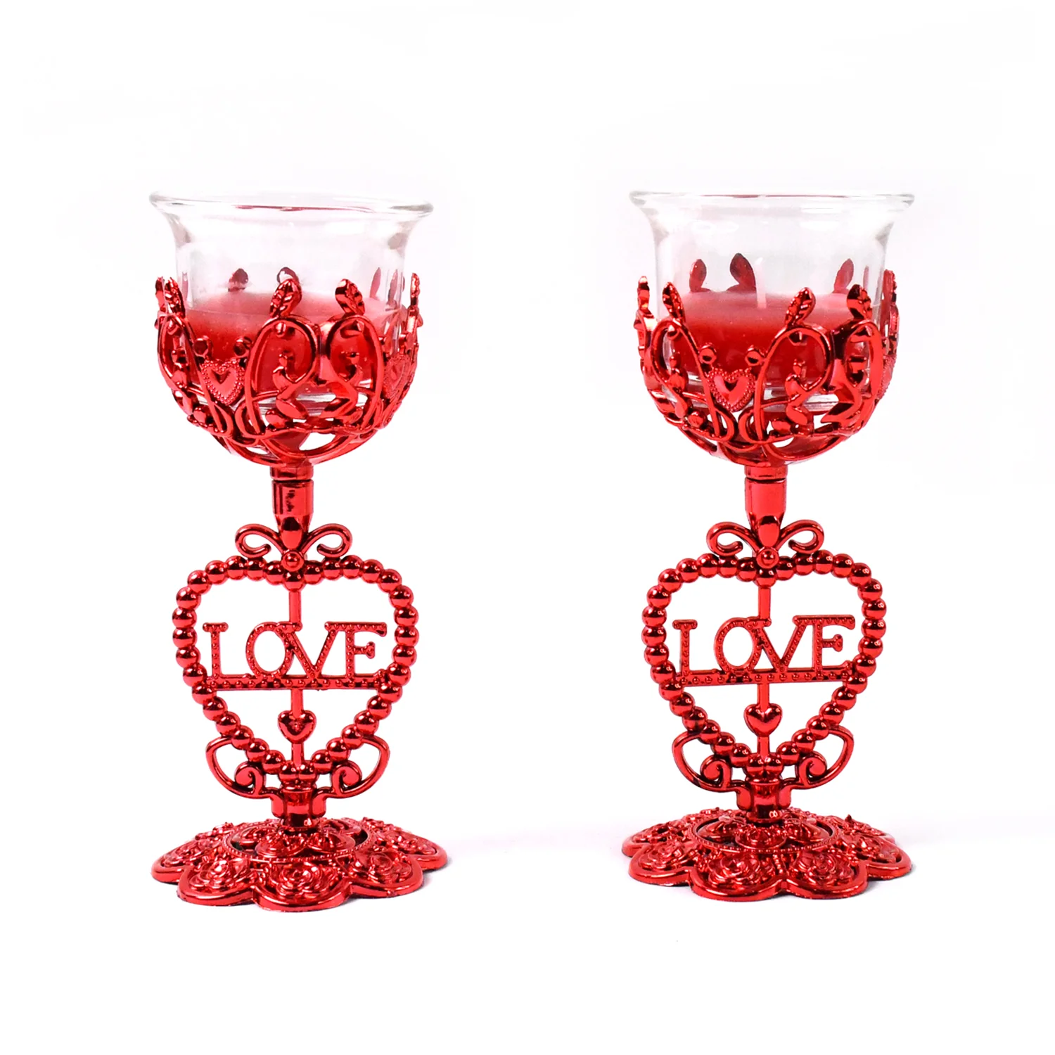 Tea Lights Holder Candle Stand, Diwali (2 Pc Set) - Image 5