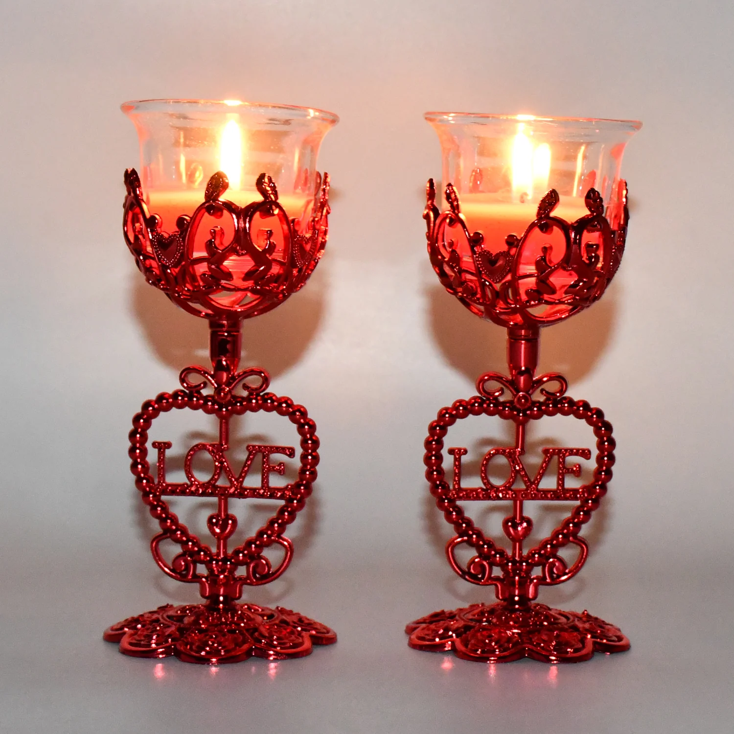 Tea Lights Holder Candle Stand, Diwali (2 Pc Set) - Image 7