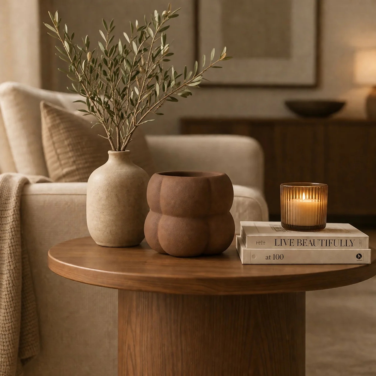 Textured Ceramic Planter Pot Modern Decorative Plant Holder - Image 2