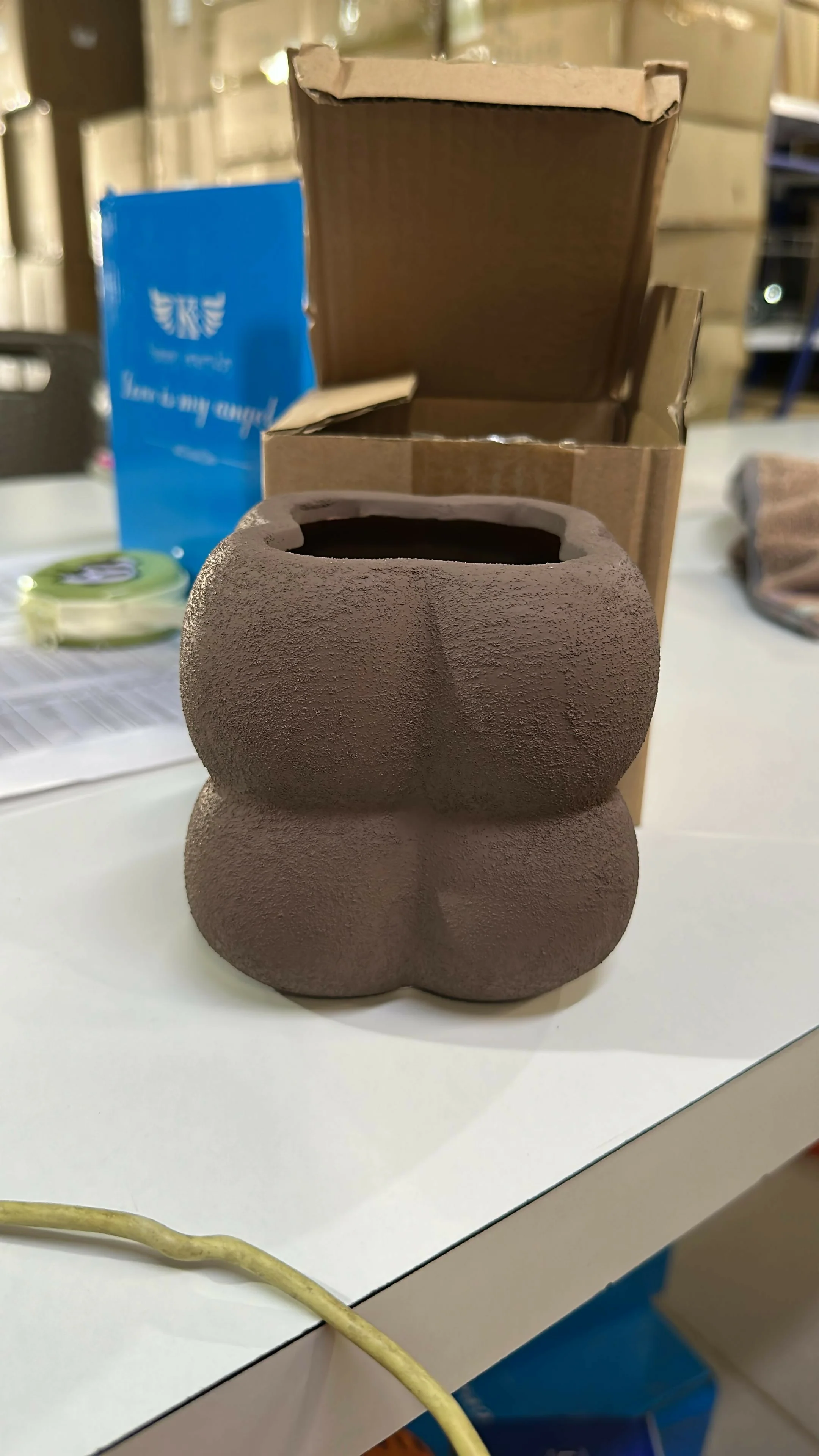 Textured Ceramic Planter Pot Modern Decorative Plant Holder - Image 7