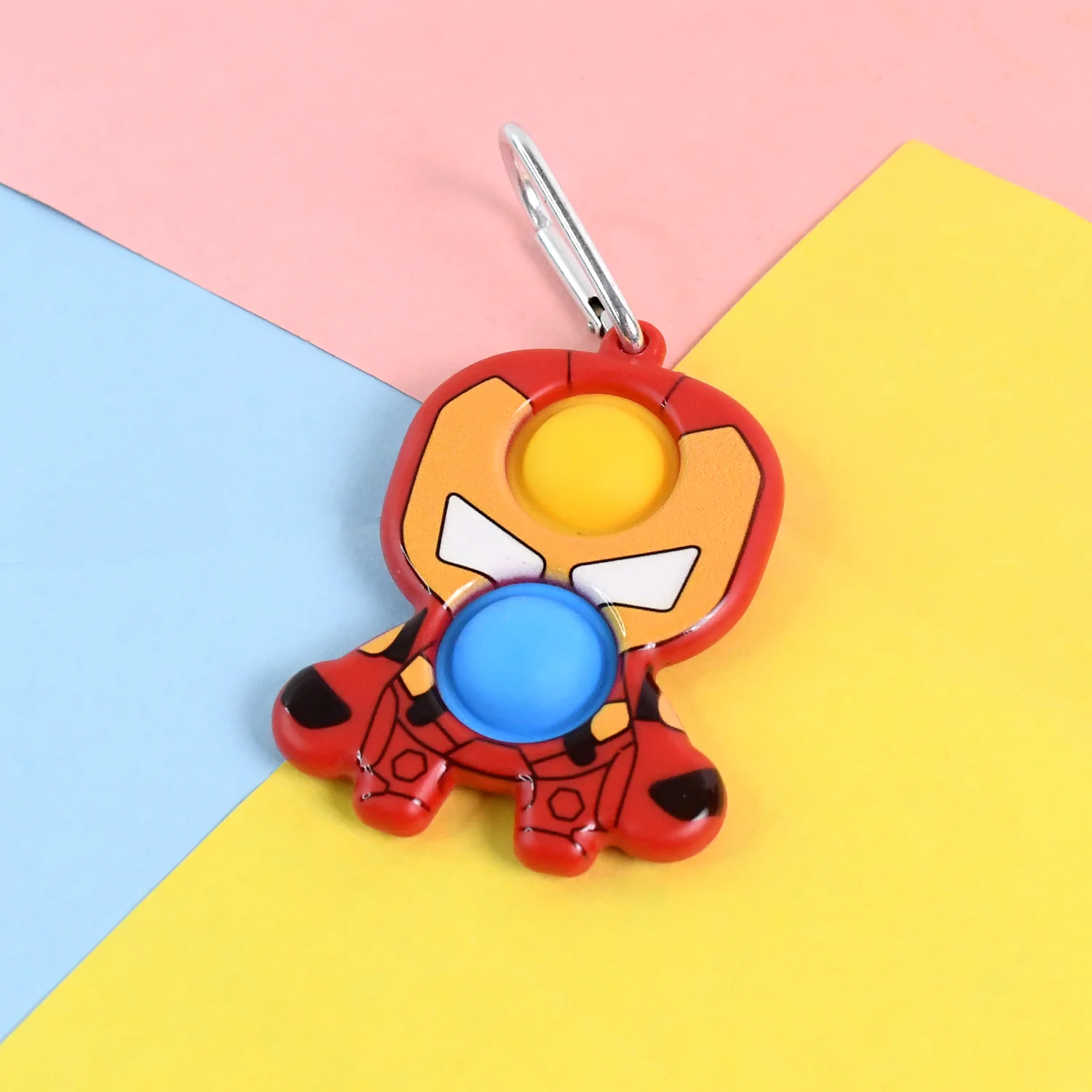 Themed Iron Man Shape Keychain Pop It Toy (1 Pc) - Image 3