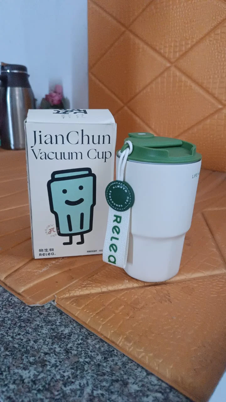 Thermos Cup Stainless Steel Cold Coffee Cup (460Ml Approx) - Image 7