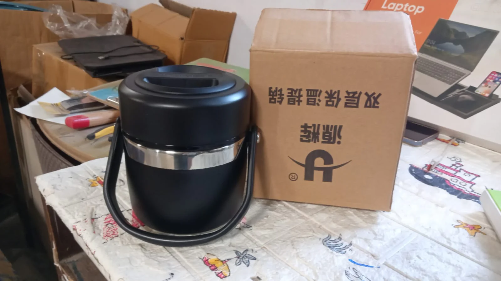 Leak-Proof Thermos Flask: Keeps Food Hot & Fresh (Stainless Steel, Multi-Color) - Image 11