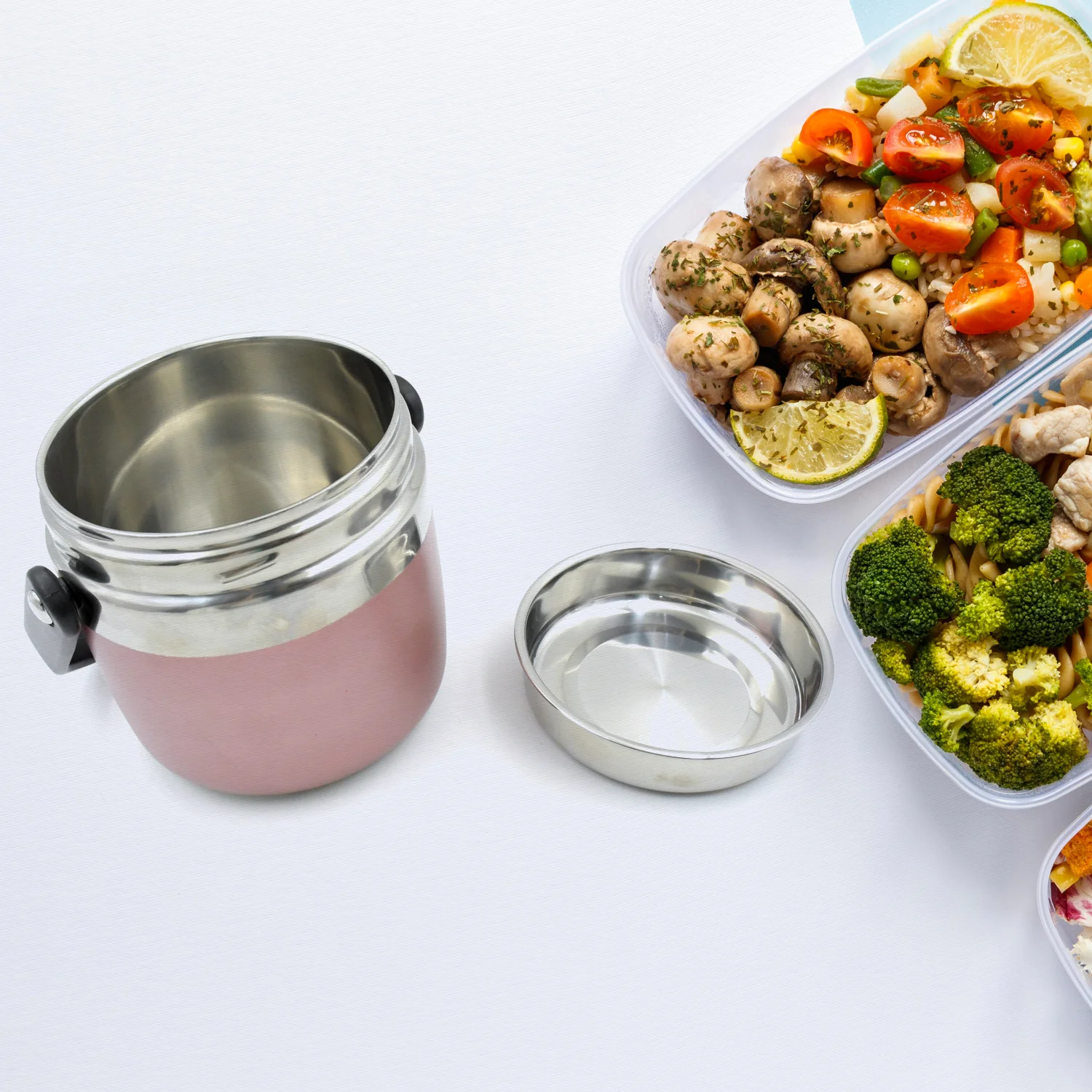 Leak-Proof Thermos Flask: Keeps Food Hot & Fresh (Stainless Steel, Multi-Color) - Image 8