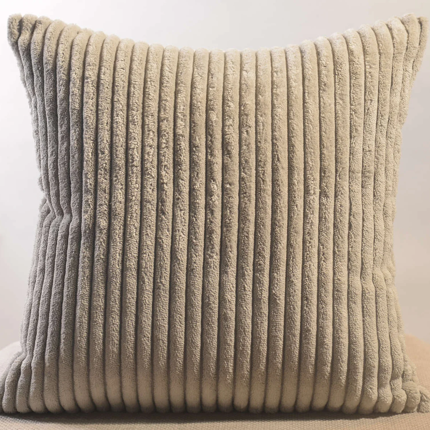 Soft Corduroy 16x16 Throw Pillow Cover Square Decorative Cushion Case (1 Pc) - Image 3