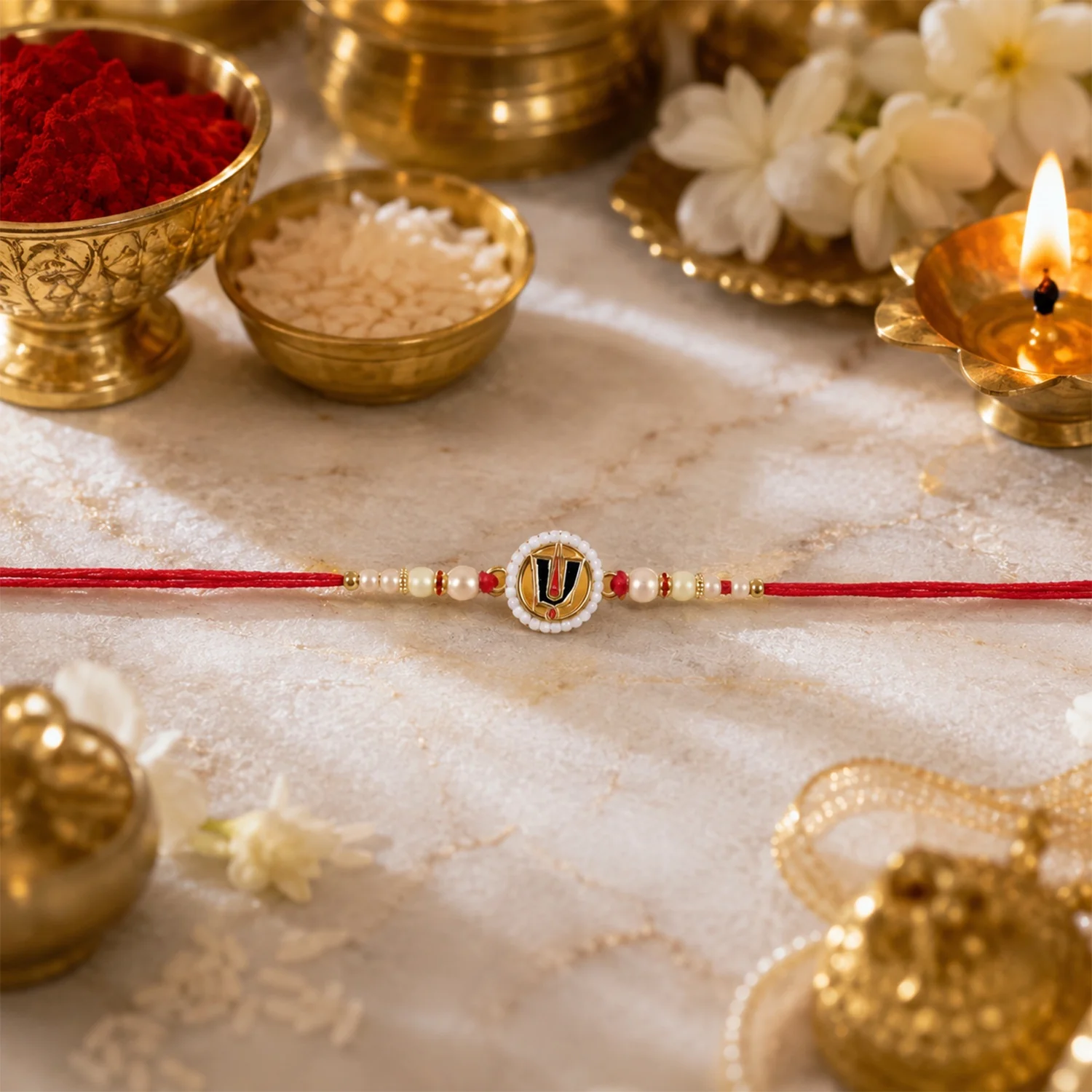 Tirupati Balaji Namam Devotional Rakhi - Image 4