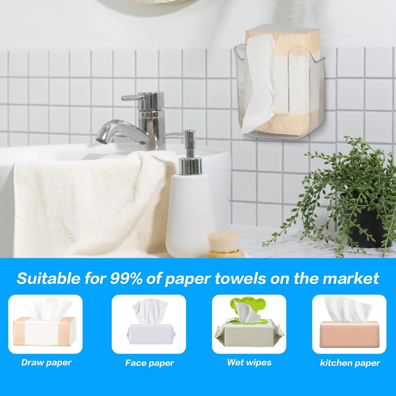 Tissue & Napkin Dispenser Holder - (1 Pc) - Image 9
