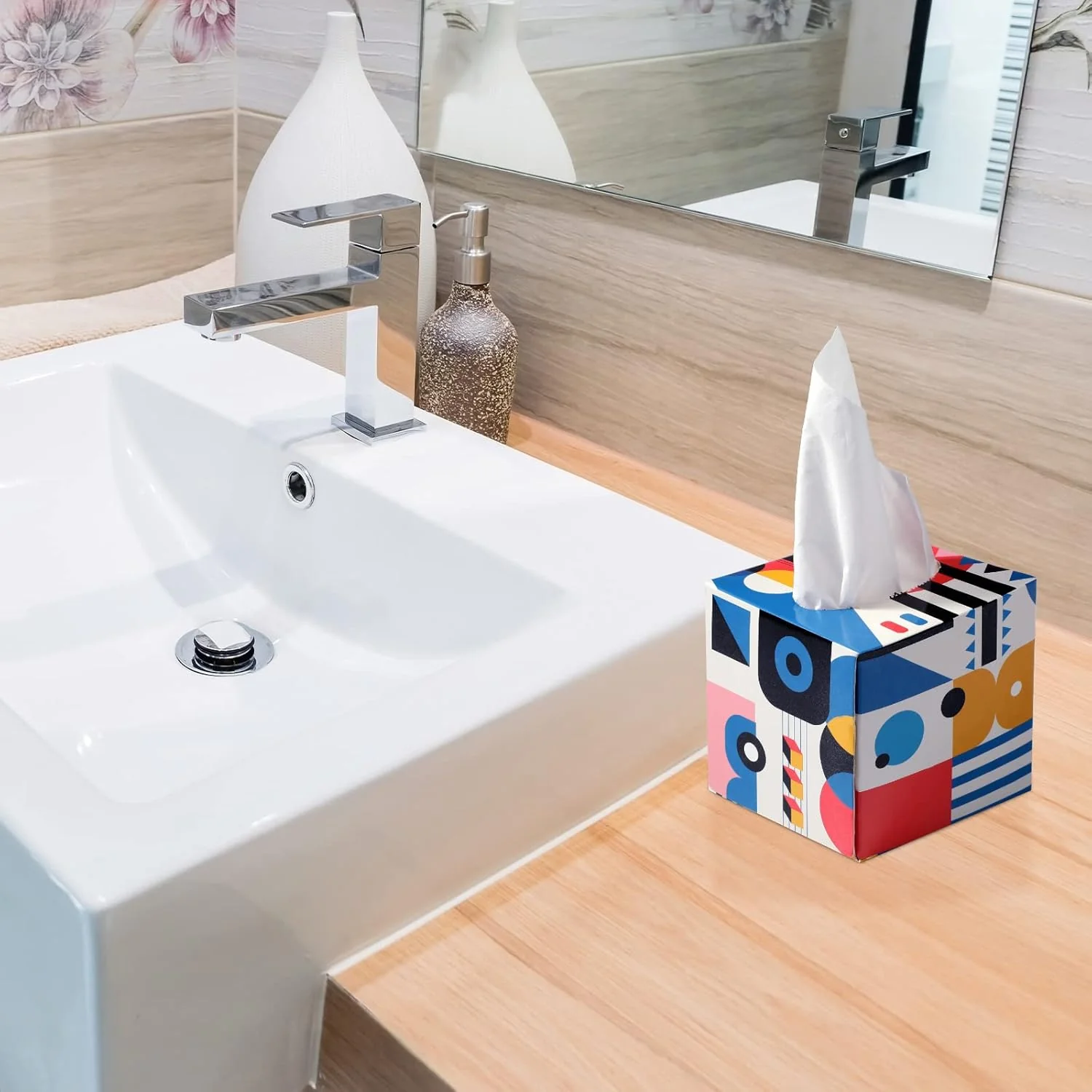 Tissues Cube Box – and Practical Tissue Holder for Home & Office (50 Pcs Set) - Image 6
