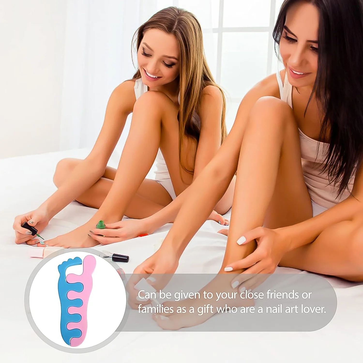 Toe Separators, Toe Spacers Sponge Toe Stretcher Pedicures (1 Pair) - Image 8
