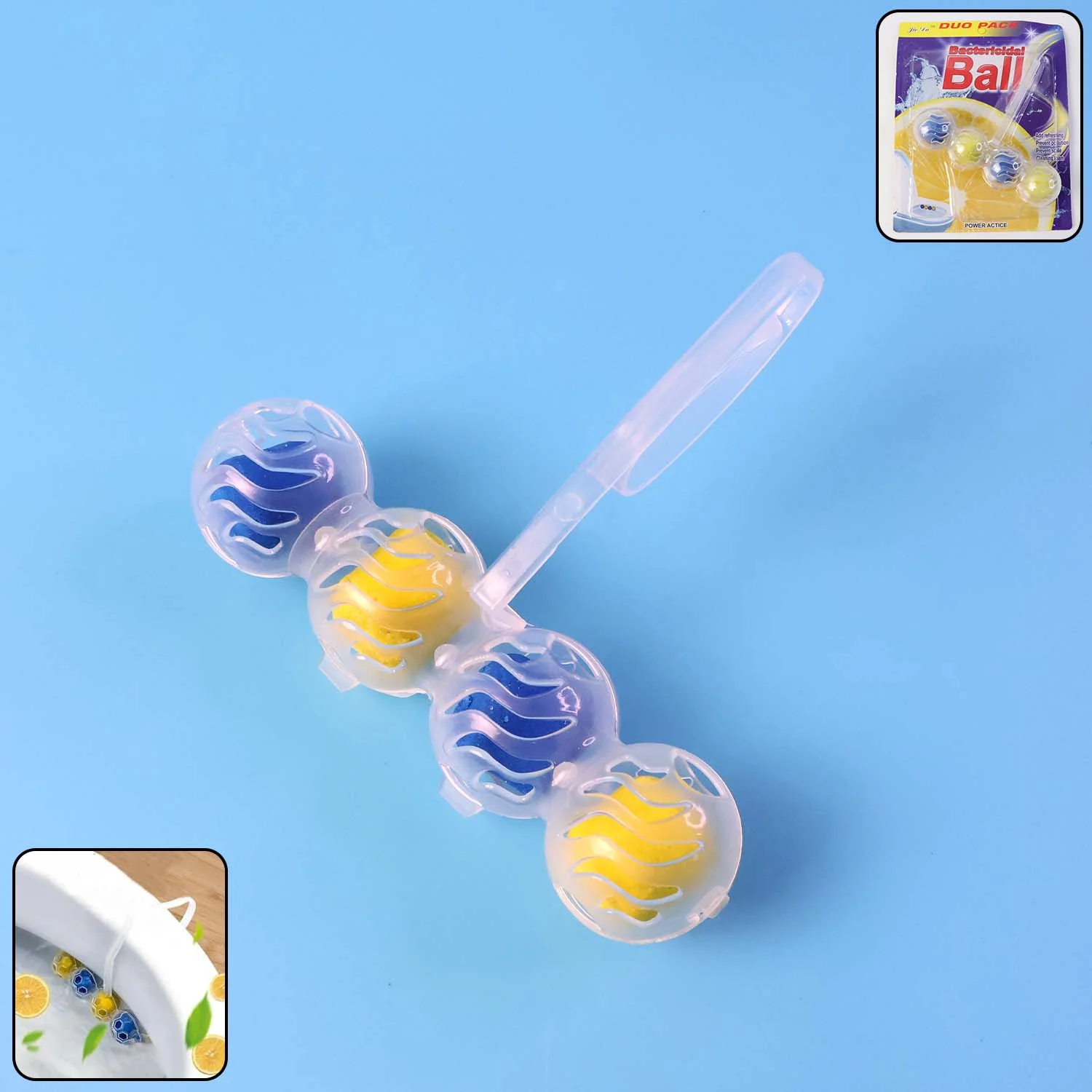 Toilet Cleaning Balls with Automatic Toilet Bowl Cleaner 1 Set