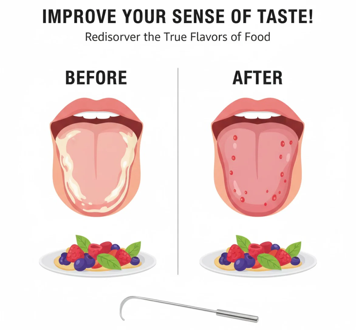 Tongue Cleaner For Kids & Adults | Tongue Scraper For Bad Breath, Maintain Oral Hygiene for Daily Use | for Fresh Breath & Bacteria Removal | Improved Taste (Steel, Copper, Tongue Cleaner / 1 Pc) - Image 8