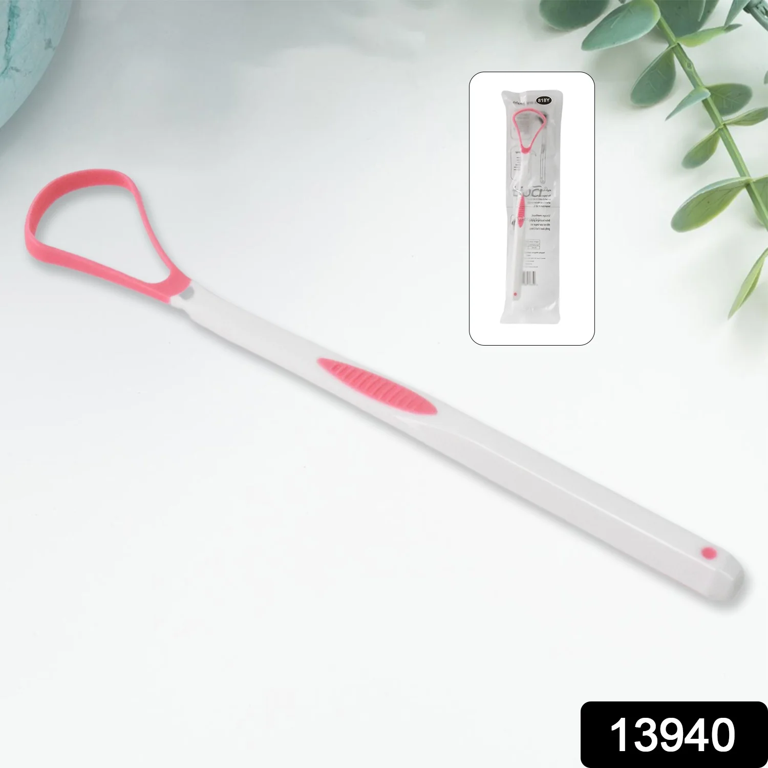 Tongue Cleaner Oral Tongue Cleaner Brush Scraper (1 Pc) - Image 2