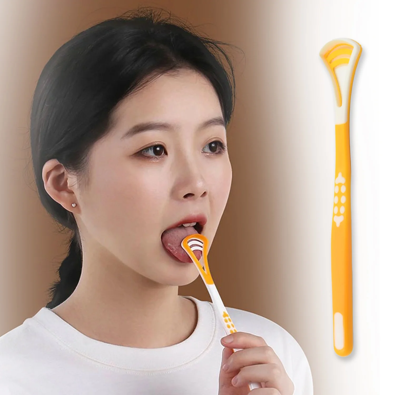 Tongue Scraper & Brush for Fresh Breath (1 Pc) - Image 3