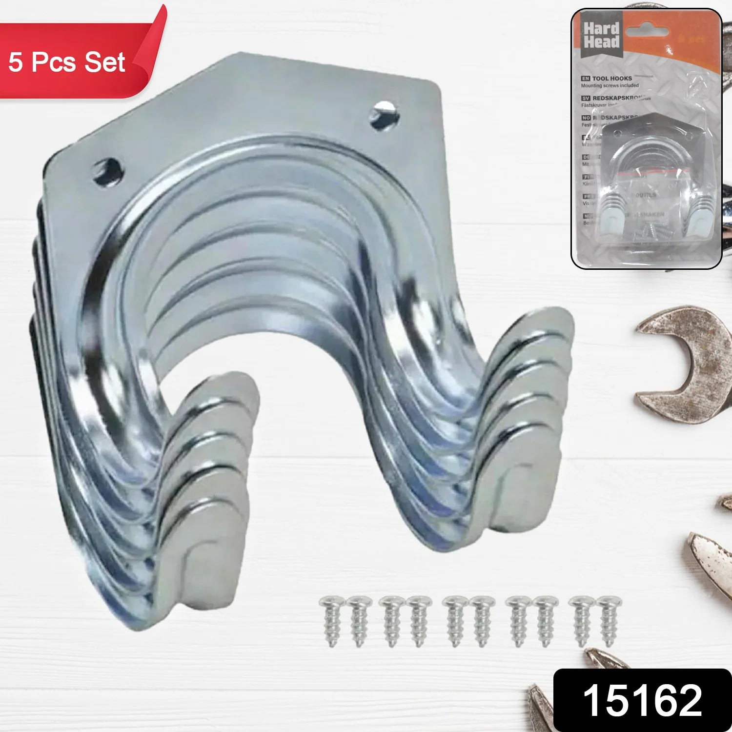 Heavy Duty Tool Hanger Hooks ( 5 Pcs Set ) - Image 2