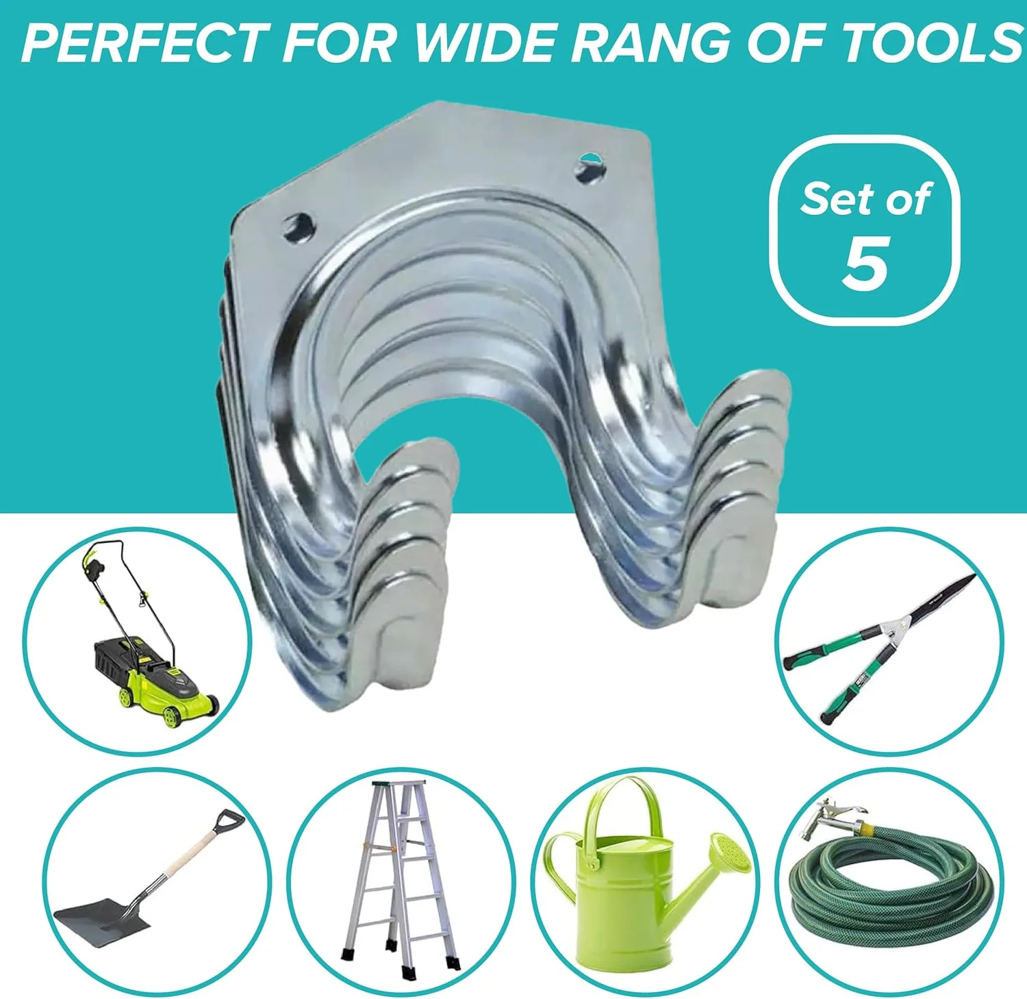 Heavy Duty Tool Hanger Hooks ( 5 Pcs Set ) - Image 4
