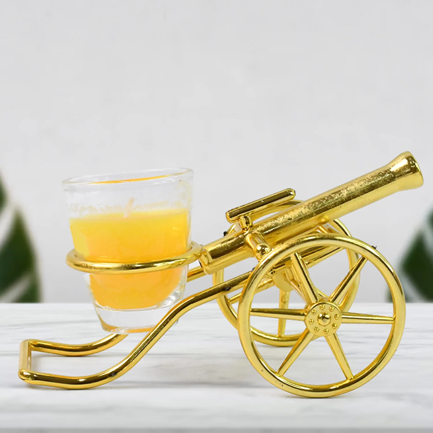 Top Cannon Tealight Holder / Candle Holder, Diwali (1 Pc) - Image 4