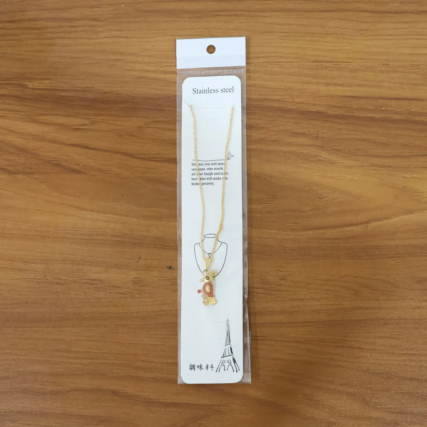 Traditional Bird Design Pendant Necklace with Chain for Women - Image 6