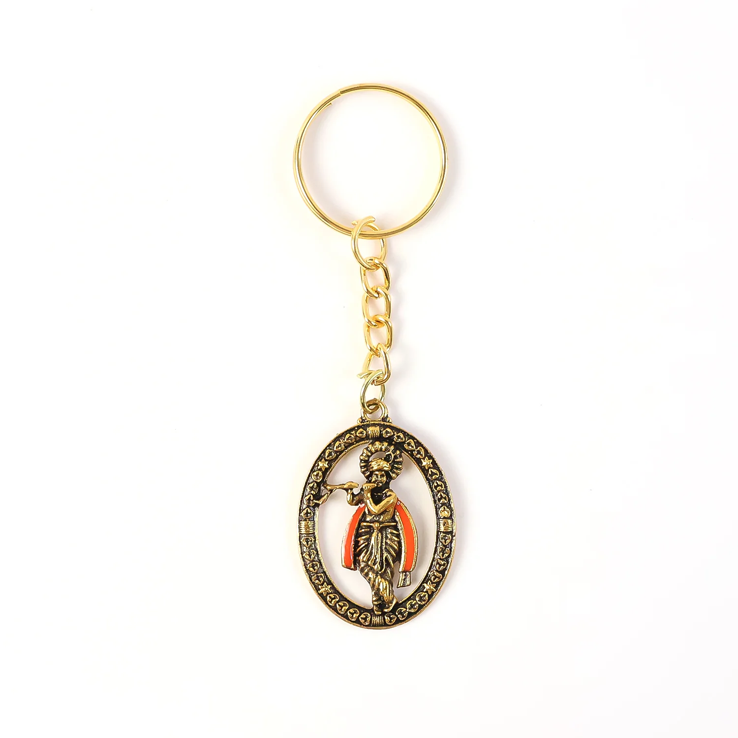 Metal Traditional Decorative Lord Krishna Keychain (1 Pc) - Image 5