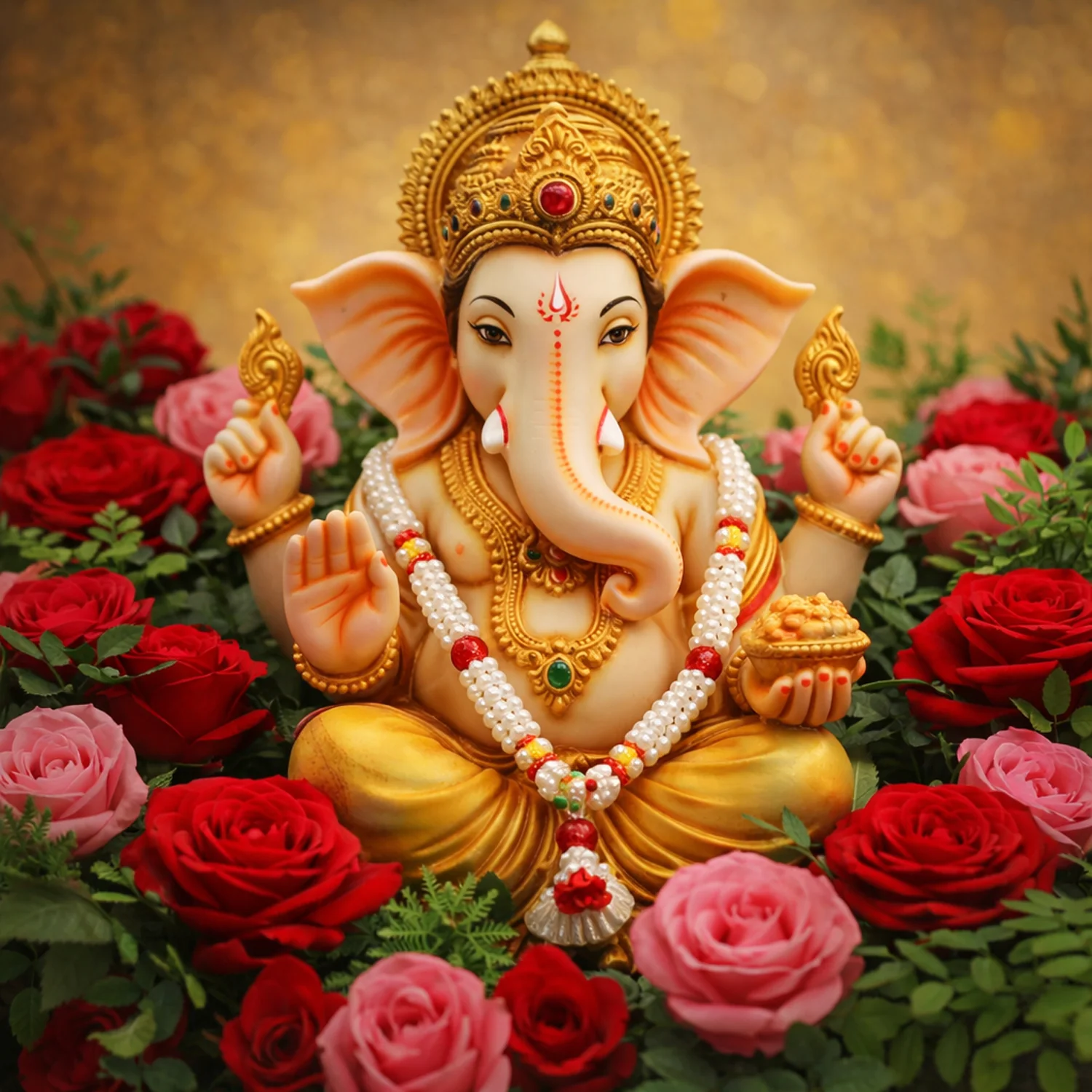 Traditional Decorative Pooja Gajra Garland (1 Pc) - Image 7