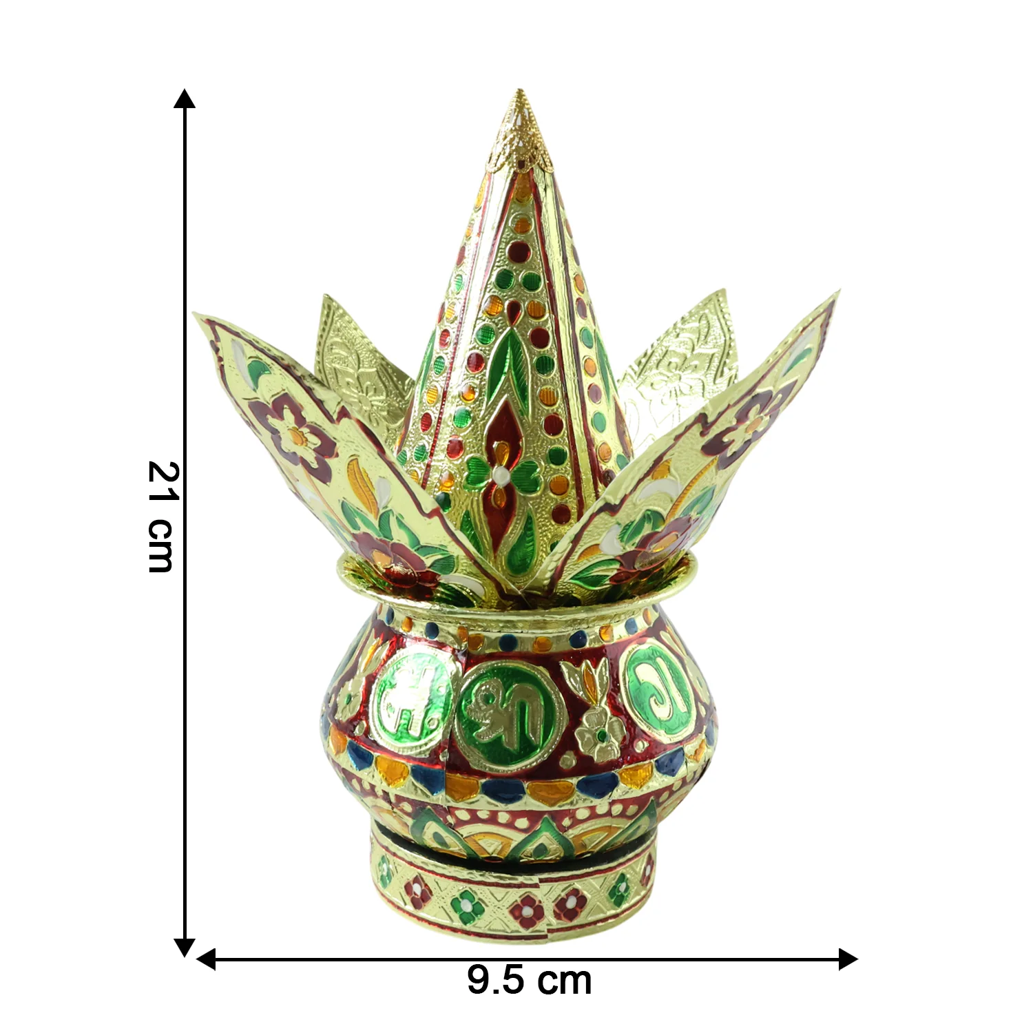 Traditional Decorative Pooja Kalash (1 Set) - Image 6