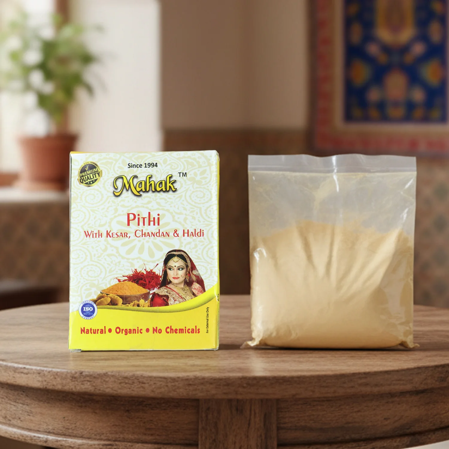 Traditional Face and Body Mahak Pithi – 40 gm - Image 6