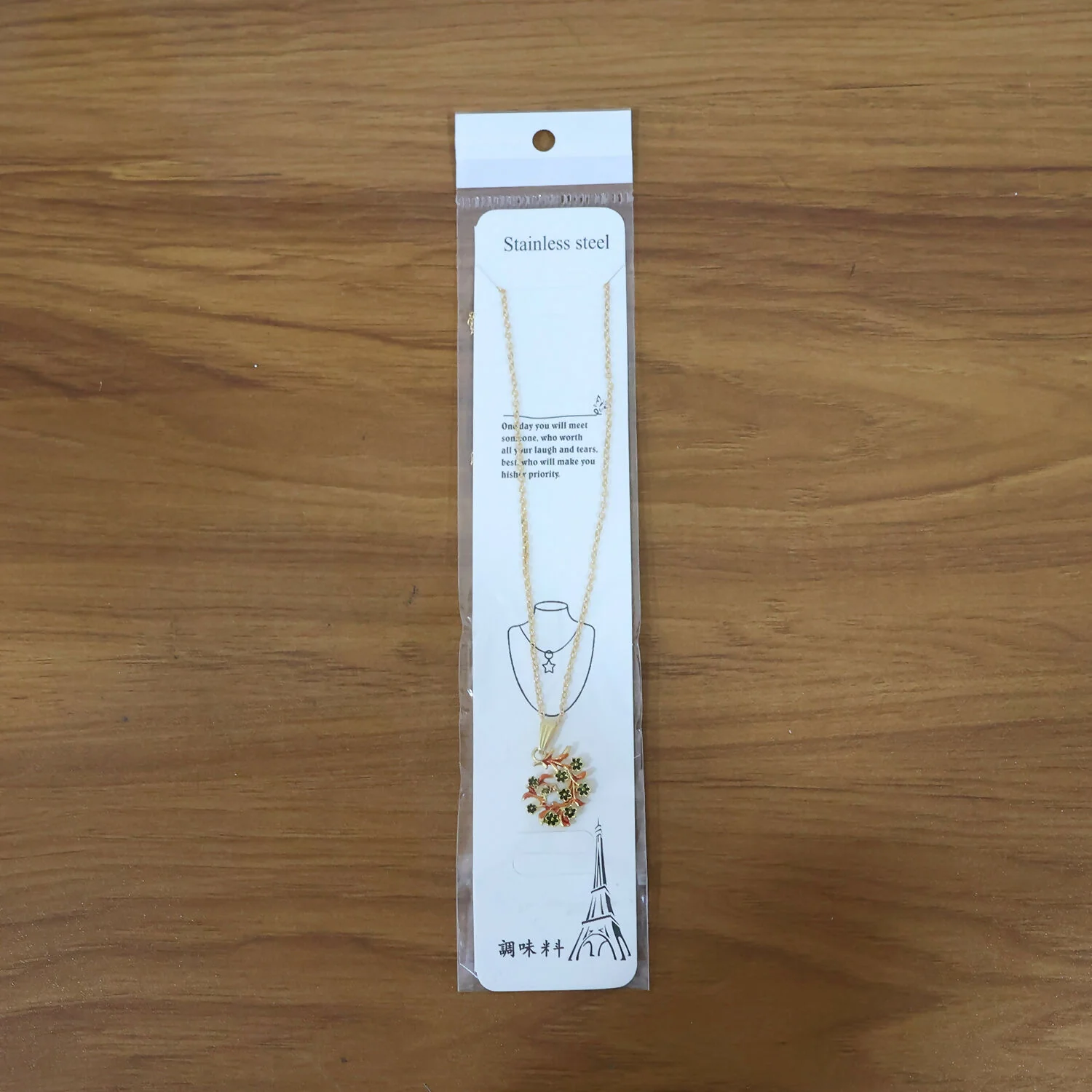Traditional Floral Vine Design Pendant Necklace with Chain for Women - Image 7