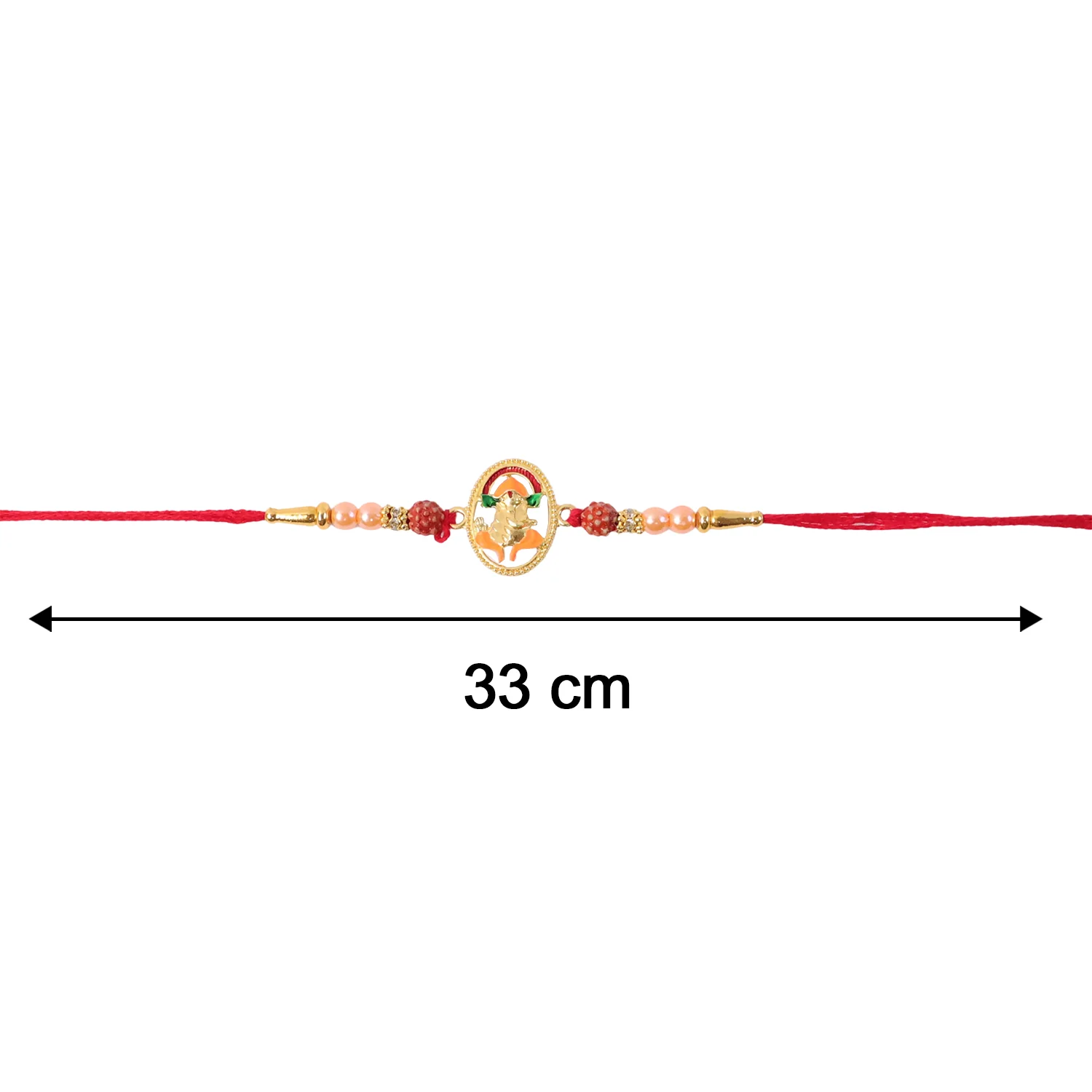 Traditional Ganesha Design Rakhi (1 Pc) - Image 8