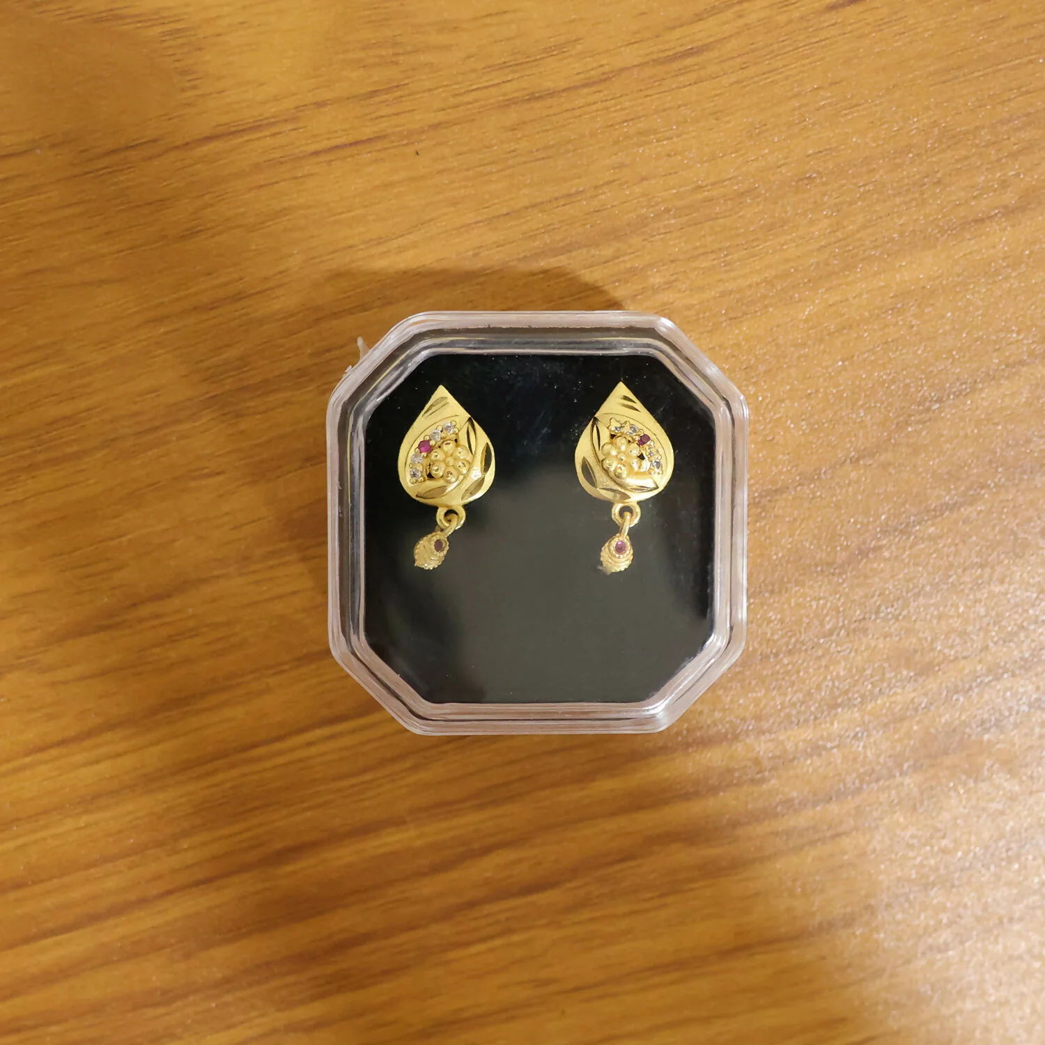 Traditional Gold Plated Geometric Drop Earrings for Women - Image 6